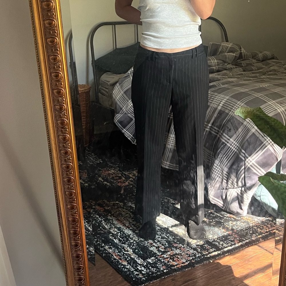 Vintage Pinstripe Low Rise Trouser